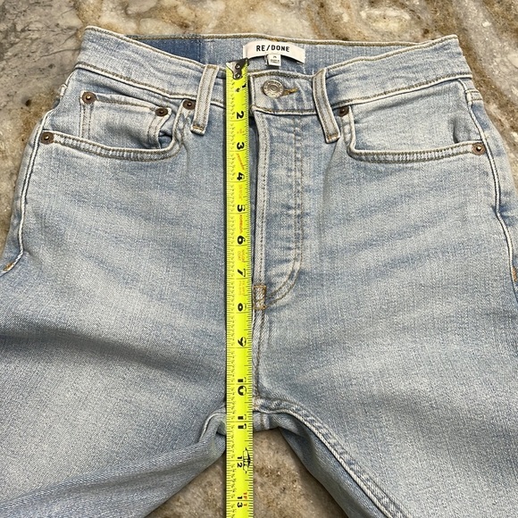 RE/DONE 70S STOVE PIPE Jeans in RIVER FADE size 25 - Picture 13 of 16